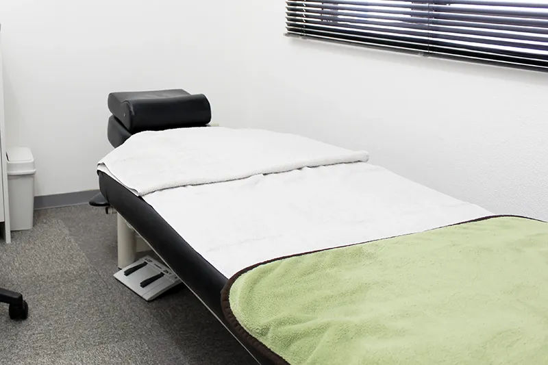 施術ベッドの写真